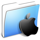 Aqua Smooth Folder Apple 128x128