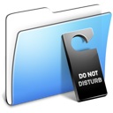 Aqua Smooth Folder Do not disturb 128x128