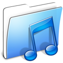 Aqua Smooth Folder Music 128x128