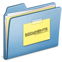 Blue Documents 128x128