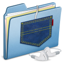 Blue Pocket iPod shuffle 128x128