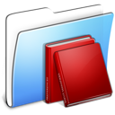 Aqua Smooth Folder Library 128x128