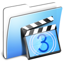 Aqua Smooth Folder Movies 128x128